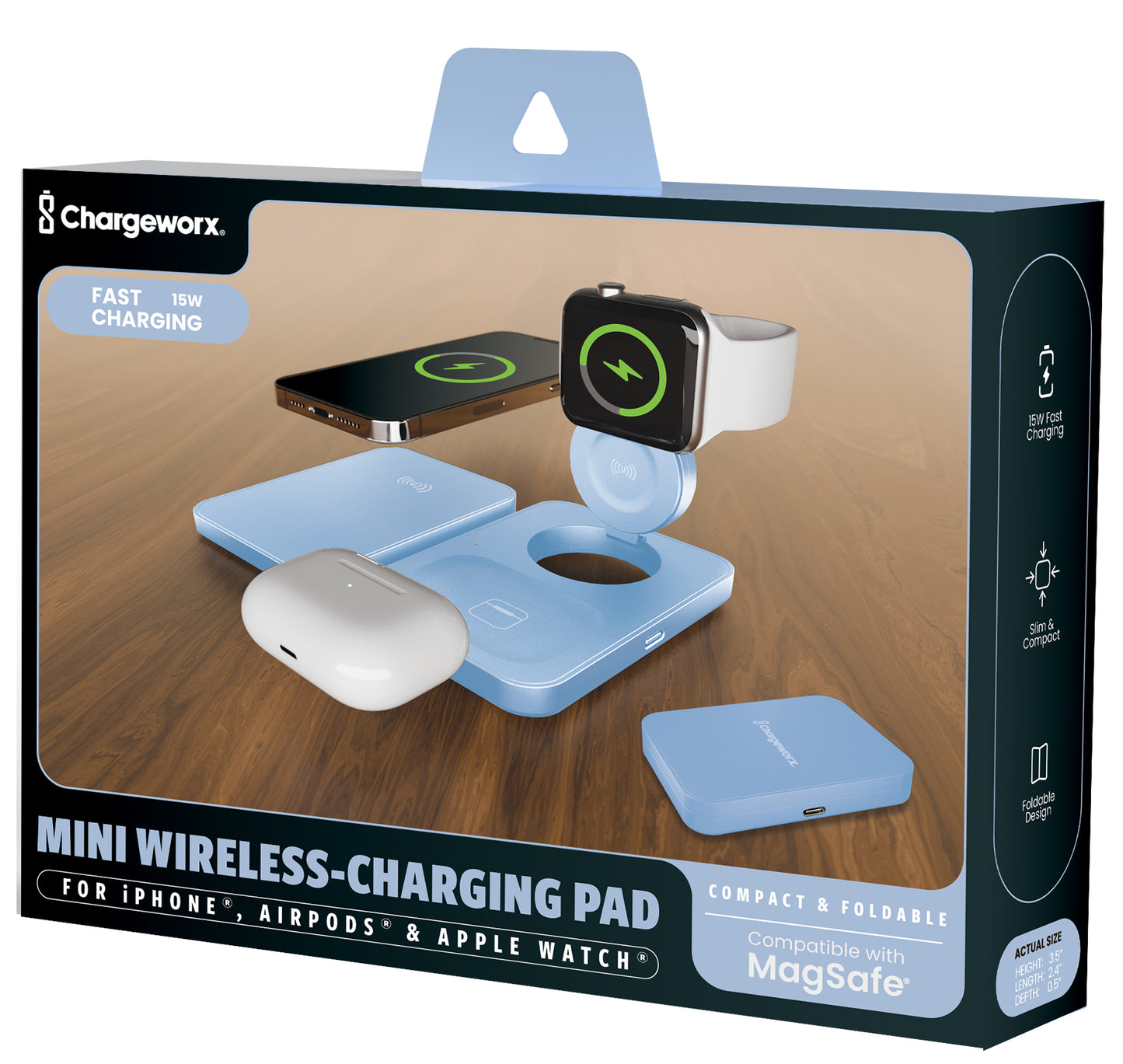 Magsafe Compatible Mini Wireless-Charging Pad for iPhone, Airpods & Apple Watch